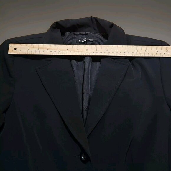 Bebe Women's Long Sport Coat Jacket Blazer Black  Sz 12 Career Office Siren Work - Picture 5 of 9